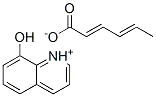 Molecular Structure of 27143-44-8 (8-Hydroxyquinolinium (E,E)-hexa-2,4-dienoate)